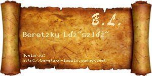 Beretzky László névjegykártya